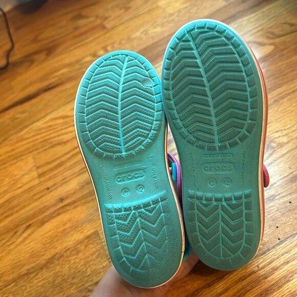 Girls Kids Crocs Sandal Summer Shoe Open Toe C 12 - Picture 7 of 7
